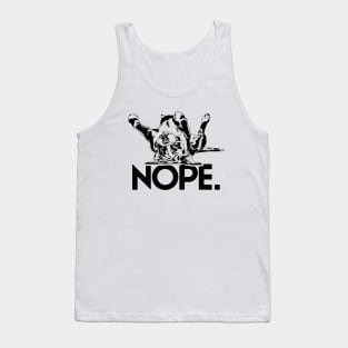 Funny Cute Boxer Dog saying nope not today Tank Top